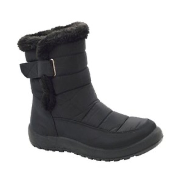 MID CALF FUR LINED BLACK BOOTS - Picture 10 of 10